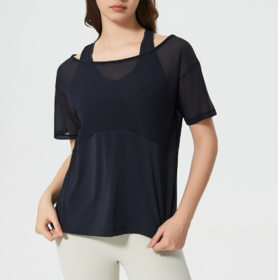 DQ-D25040DX Women's loose sports short-sleeved T-shirt