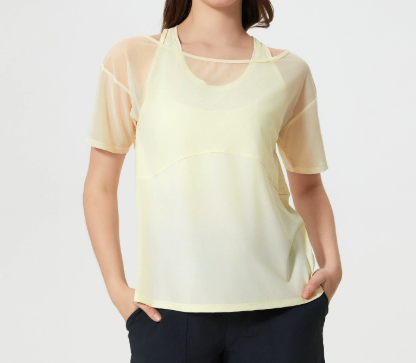 DQ-D25040DX Women's loose sports short-sleeved T-shirt