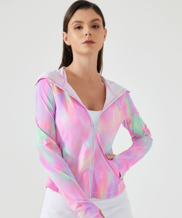 DQ-D25019WT Women's Gym Running Jacket Sportswear