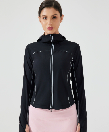 DQ-D25019WT Women's Gym Running Jacket Sportswear