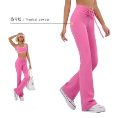 Tropical Pink Drawstring Trousers