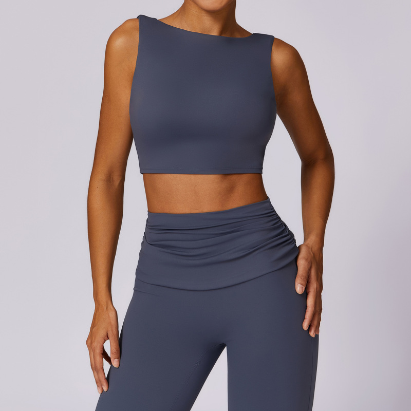 Zechuang shockproof beautiful back yoga vest high strength gathering quick-drying fitness clothes running tight sports underwear 8516