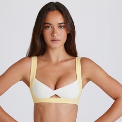 Lemon yellow bra