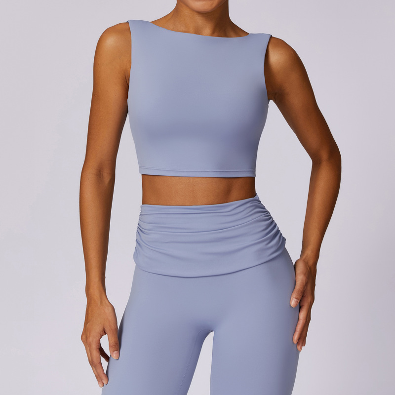 Zechuang shockproof beautiful back yoga vest high strength gathering quick-drying fitness clothes running tight sports underwear 8516