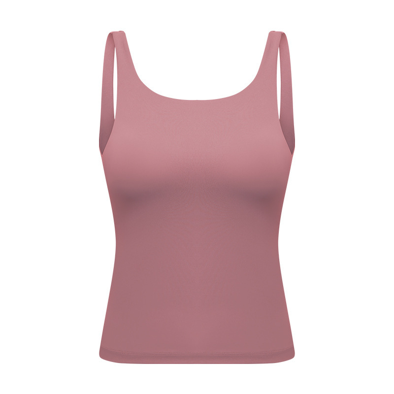 Factory direct sales new yoga clothes women's beautiful straps chest pads long running sports yoga vest spot DT138