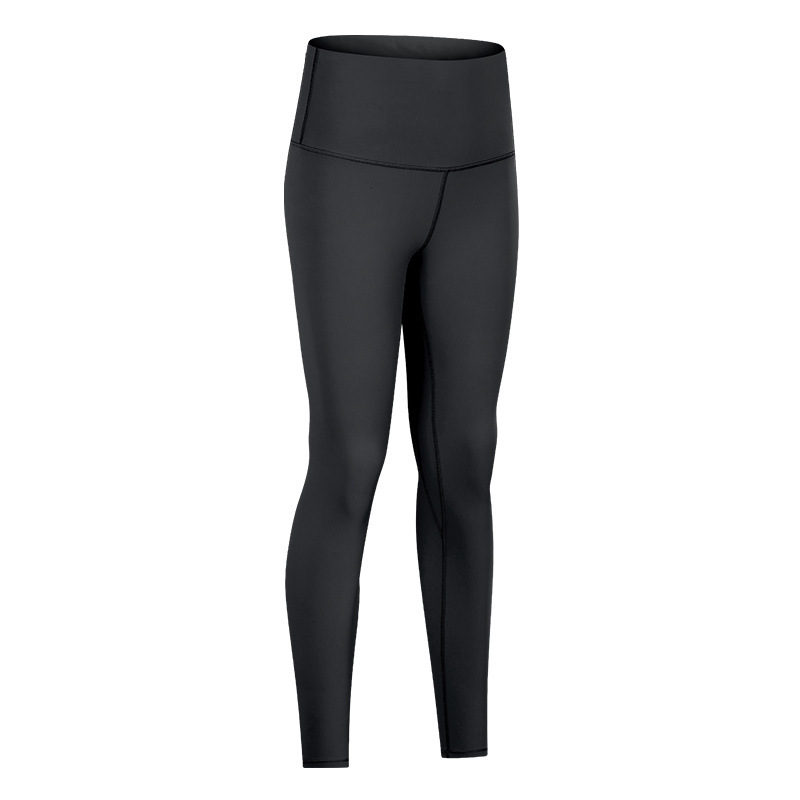 Diqian new high waist nude yoga pants women's slimming training fitness sports nine-point pants S2082