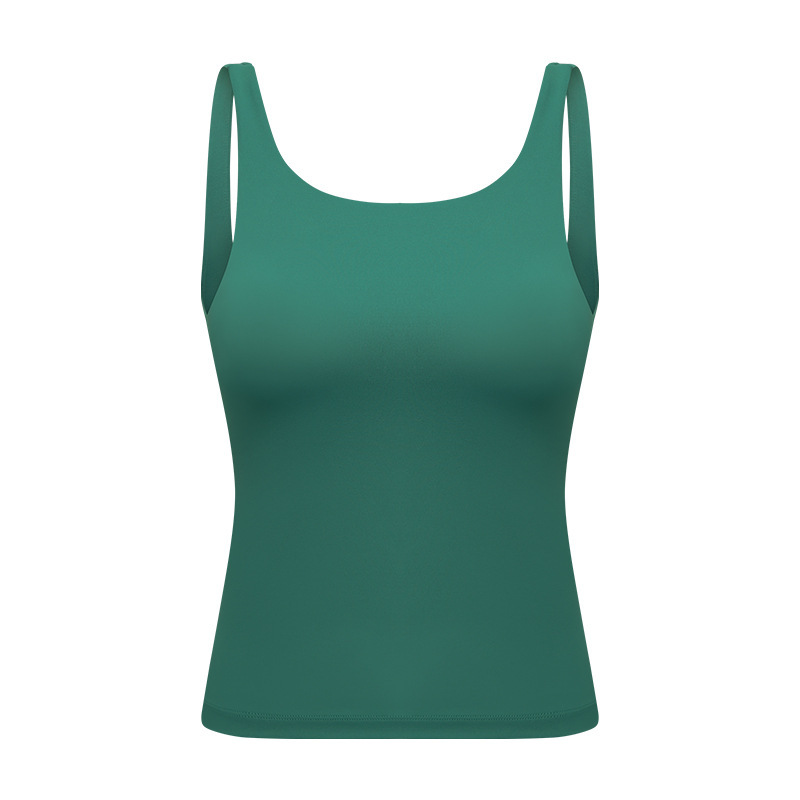 Factory direct sales new yoga clothes women's beautiful straps chest pads long running sports yoga vest spot DT138