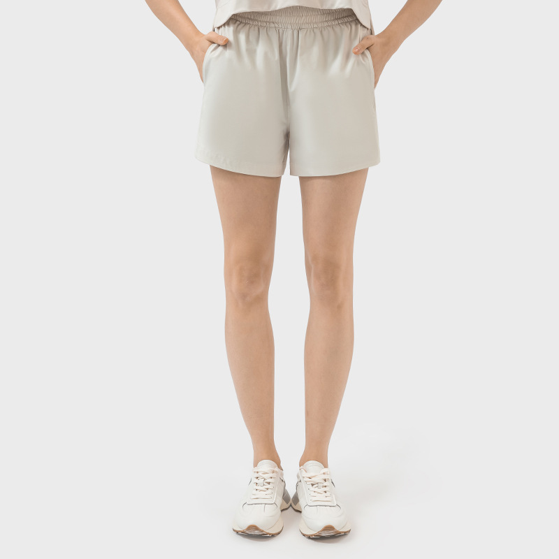 Outdoor new instant cool three-point yoga pants moisture wicking thin running fitness shorts women DSS072