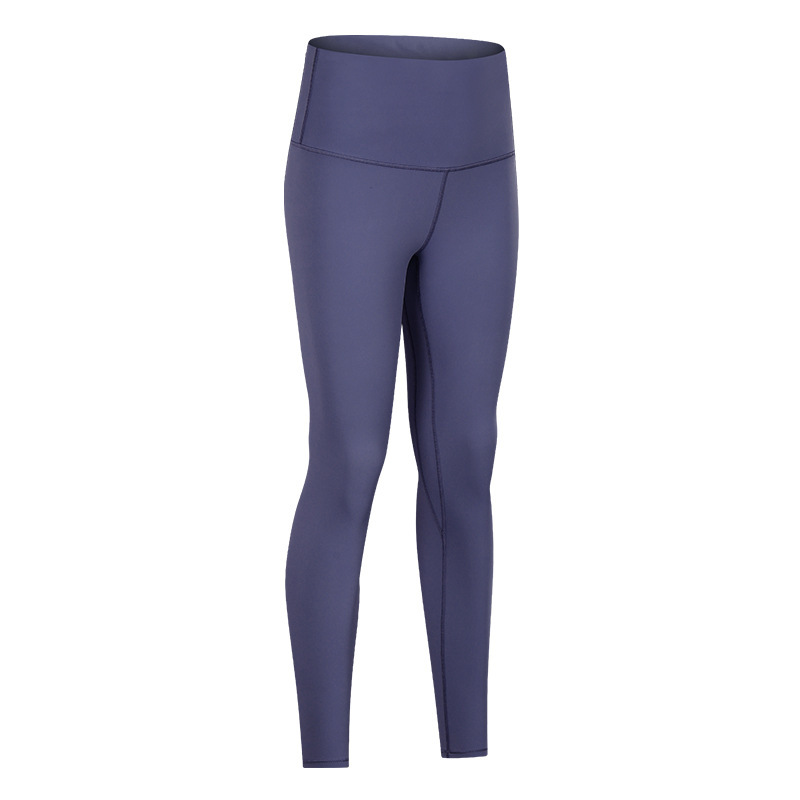 Diqian new high waist nude yoga pants women's slimming training fitness sports nine-point pants S2082