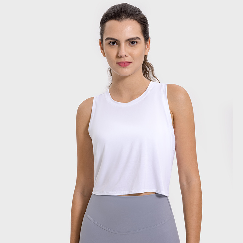 New spring and summer modal skin-friendly breathable drawstring hollow beautiful back personality all-match round neck casual vest DSS123