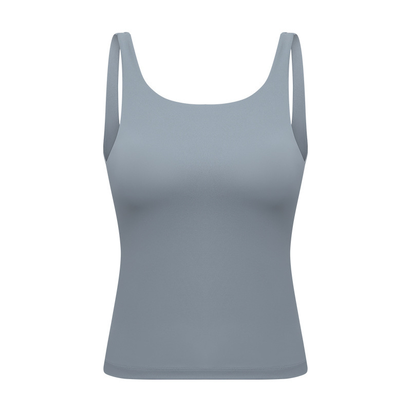 Factory direct sales new yoga clothes women's beautiful straps chest pads long running sports yoga vest spot DT138