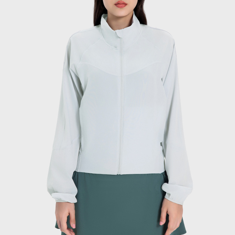Outdoor new original yarn ice sense UPF50+ sun protection clothing female fashion moisture wicking loose sports jacket DSS065