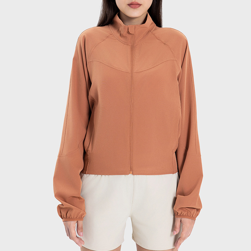 Outdoor new original yarn ice sense UPF50+ sun protection clothing female fashion moisture wicking loose sports jacket DSS065