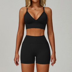 ZC-TZ7790-TZ  Seamless Tight Three-piece Yoga suit