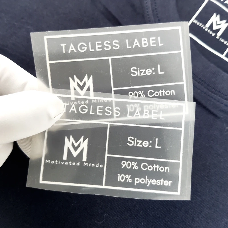 Custom Printed Iron on Back Neck Sticker Label Heat Transfer Press Rubber 3D Logo Clothing Garment Silicone Label for Clothes