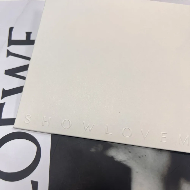 High Quality Custom Textured Paper Thank You Cards Embossed Matte Business Cards