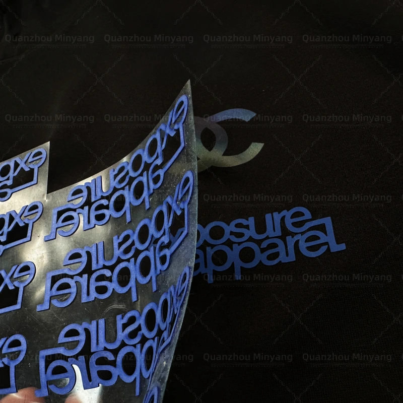 Custom 3D Silicone Print Washable Reflective Logo Heat Transfer for Clothing PVC PET T-Shirts Leather Bags Made With Plastisol