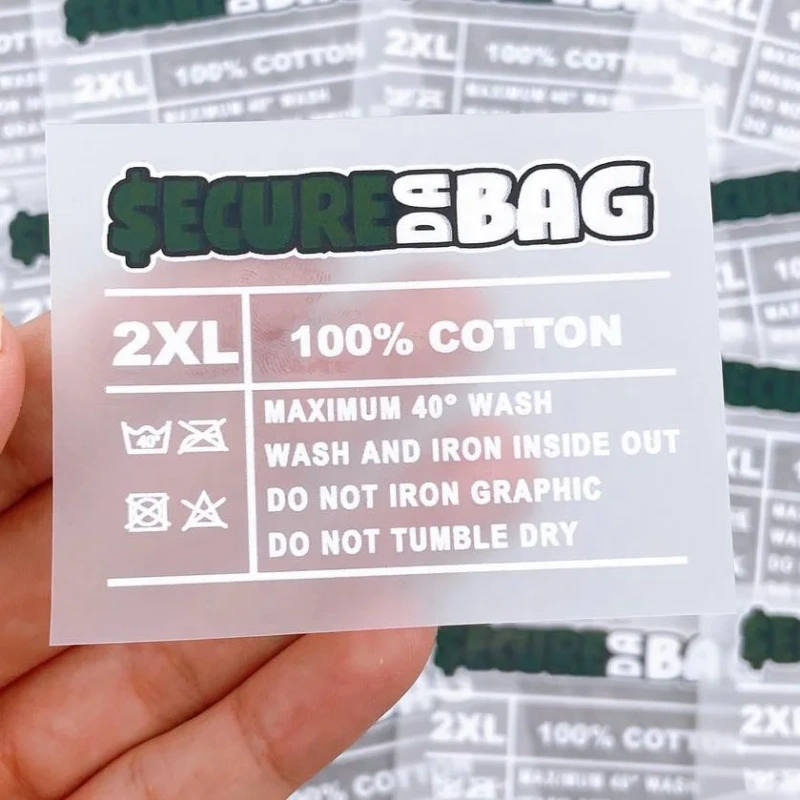 Film Clothing Label Heat Transfers Custom Iron for Tshirts Transfer Printing Bags Shoes Clothing Brand