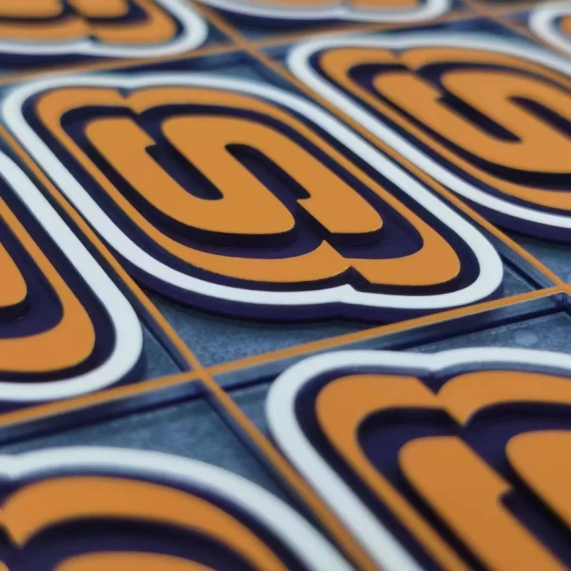 Custom Print 3D Logo Silicone Heat Transfer Printing Label for Garment Clothes  Thermal Transfer Hot Iron on Sticker