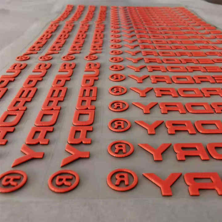 Washable 3D Silicone Heat Transfer Printing Label PET Material for Custom T-Shirt Designs