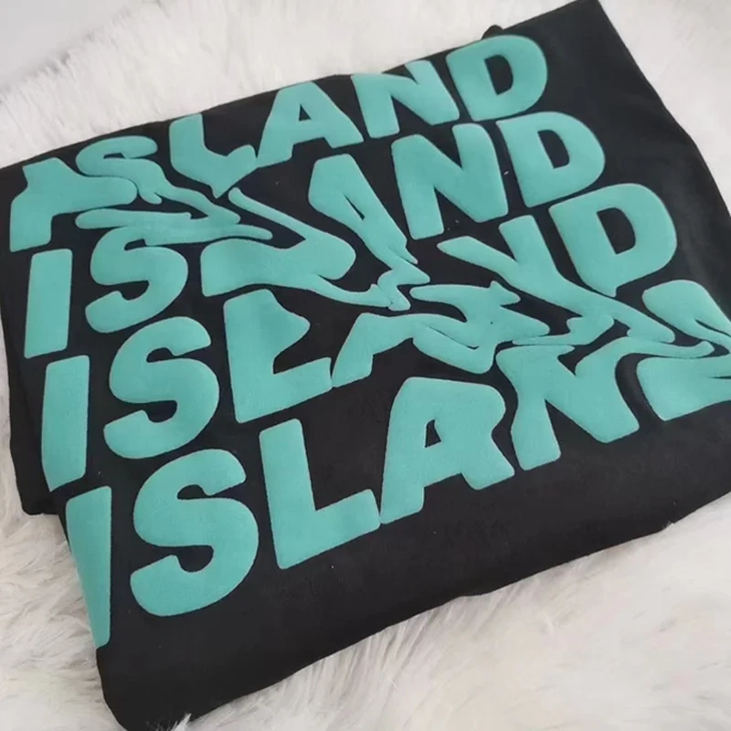 Wholesale Custom 3d Letter Flock  t Shirt Puff Print LOGO HTV Heat Transfer Vinyl Patches for Hoodie Ready to Press
