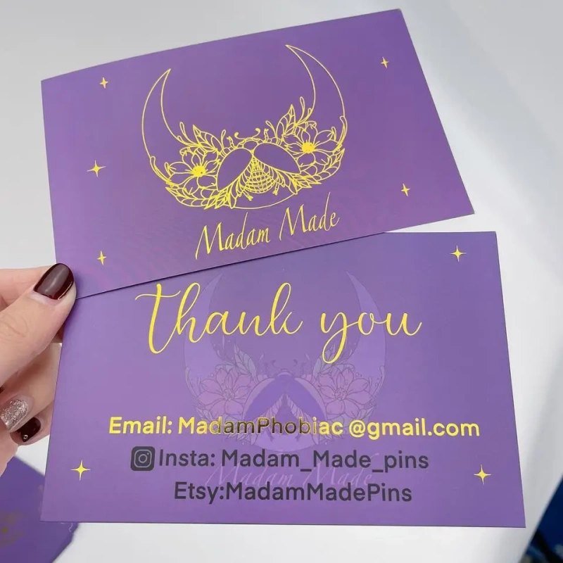 Wholesale Custom Luxury Printing Credit Card  Gold Foil Embossed Business Cards with logo