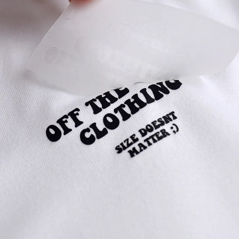 Film Clothing Label Heat Transfers Custom Iron for Tshirts Transfer Printing Bags Shoes Clothing Brand