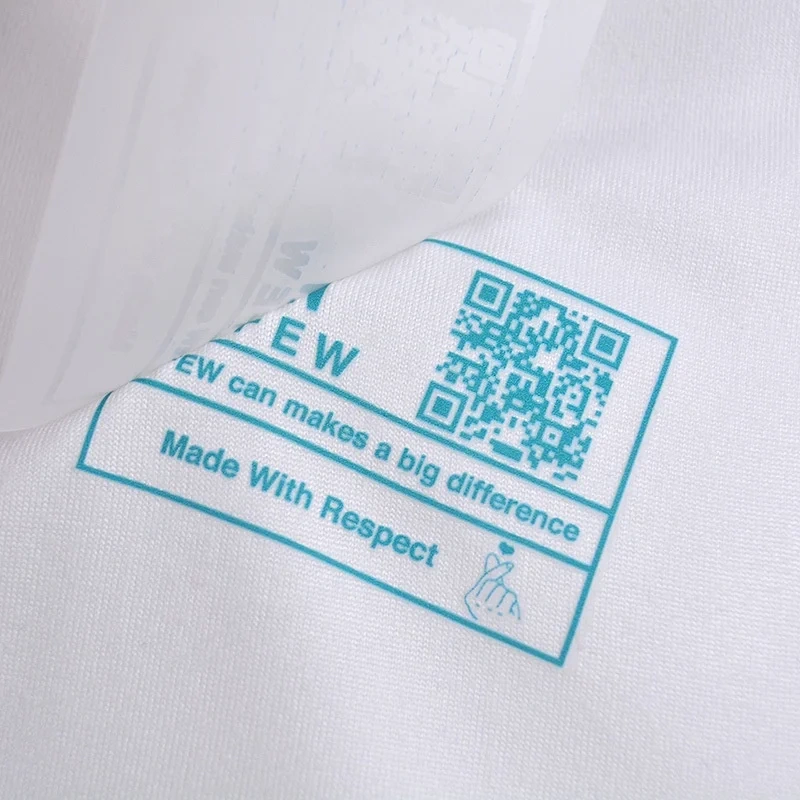 Wholesale Custom Iron on Heat Press Wash Label Heat Transfer Label Printing  for Clothing with Precision Printing