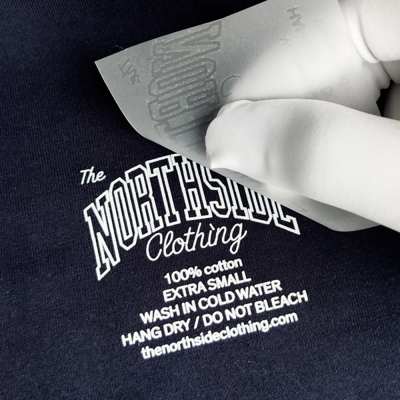 Custom Printed Iron on Back Neck Sticker Label Heat Transfer Press Rubber 3D Logo Clothing Garment Silicone Label for Clothes