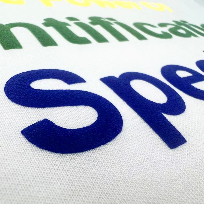 Wholesale Customized Color Clothing Printing 3D Puff Heat Transfer Film Vinyl  Transfers
