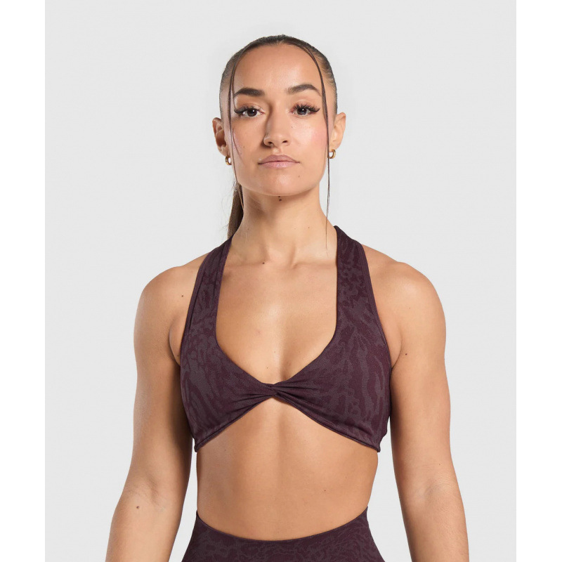 Shark-inspired leopard print seamless breathable yoga pants, running and fitness shorts, outdoor twisted back yoga bra for women.
