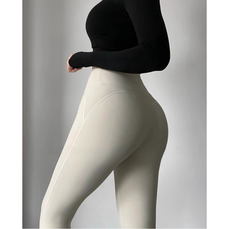No underwear required, yoga pants, seamless, high-waisted, peach-shaped, hip-lifting, running, tight-fitting, sexy sports pants for fitness 8796