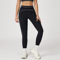 ZC-ECK7028-CK  Women's Color Block Brushed Yoga Leggings