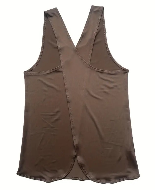 2024 New Amazon Milk Silk Sleeveless Shawl Camisole Top, Nude Color, Fitness Sports Shapewear for Women