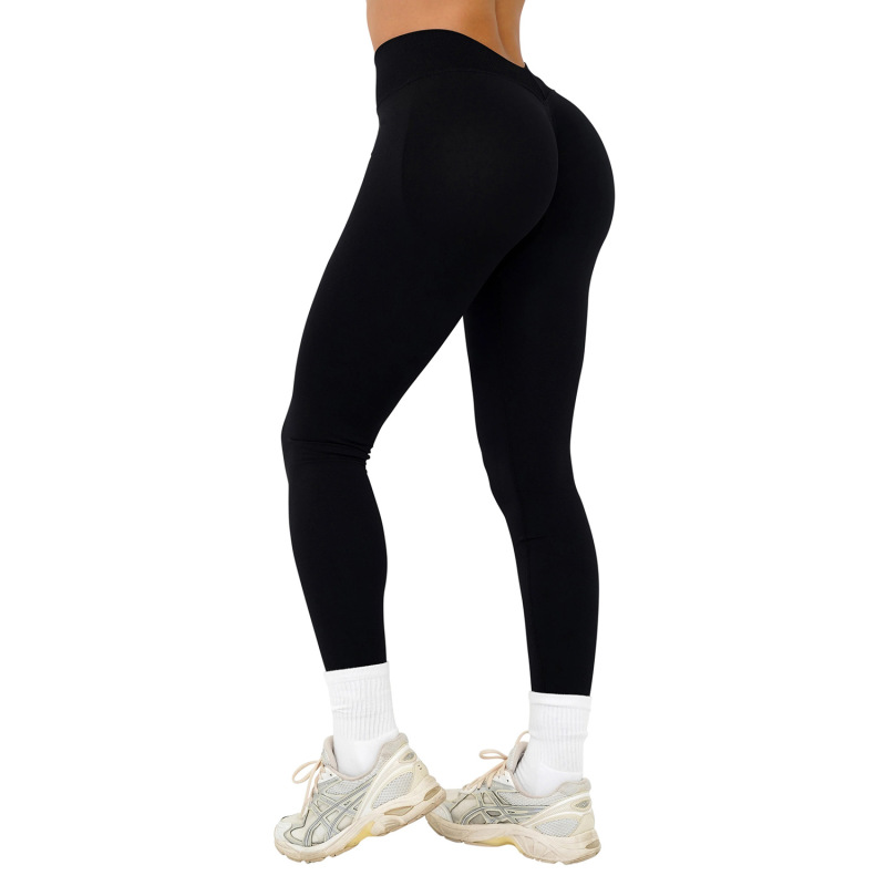 Seamless V-waist Lycra Yoga Pants for Cross-Border AliExpress, Hip-hugging, Tight-fitting Sports Pants, High-elasticity Fitness Pants for Outerwear