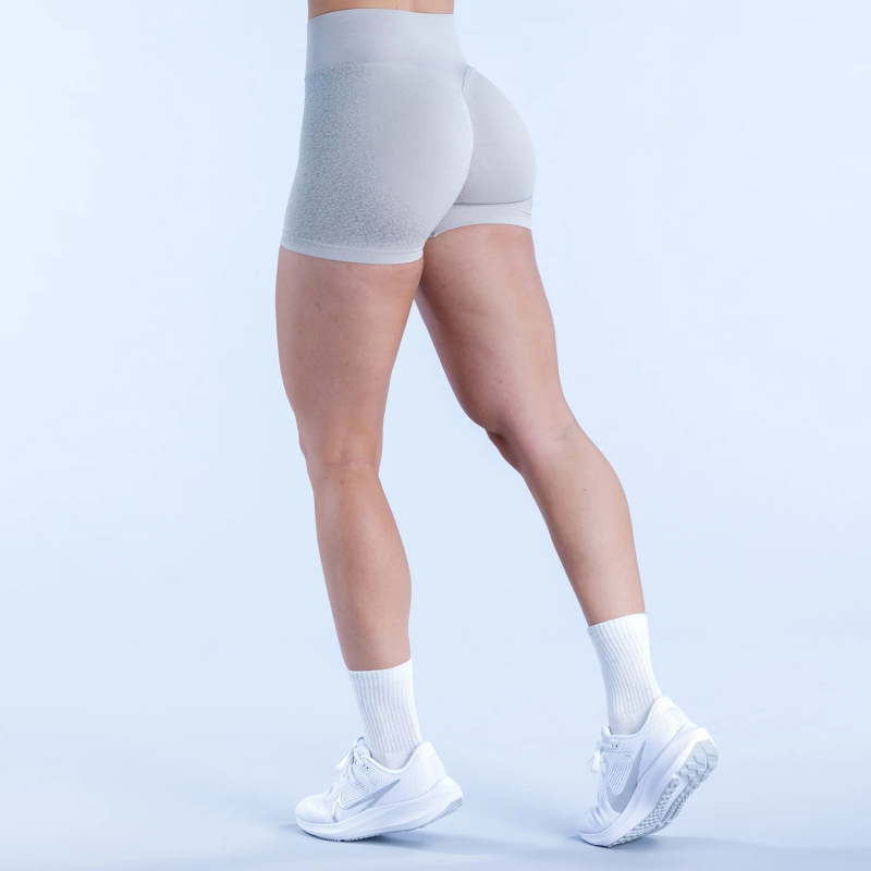 Seamless high-waisted ruched hip-lifting yoga shorts, sports fitness pants, high-elasticity hip-shaping yoga shorts on Amazon cross-border e-commerce platforms.