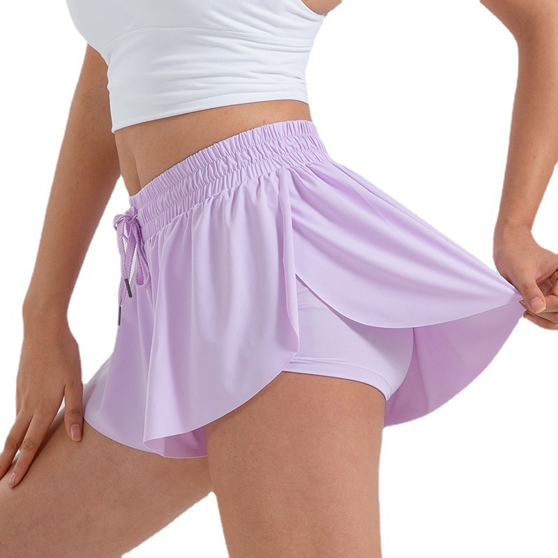 2024 New Cross-Border Amazon Bestseller Yoga Wear Running Fitness Tennis Skirt Pants with Pockets Women's Sports Shorts