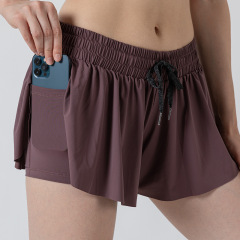 Dark purple short skirt