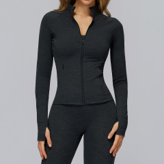 ZC-EWT4510-1-WT   Brushed Long-Sleeve Jacket