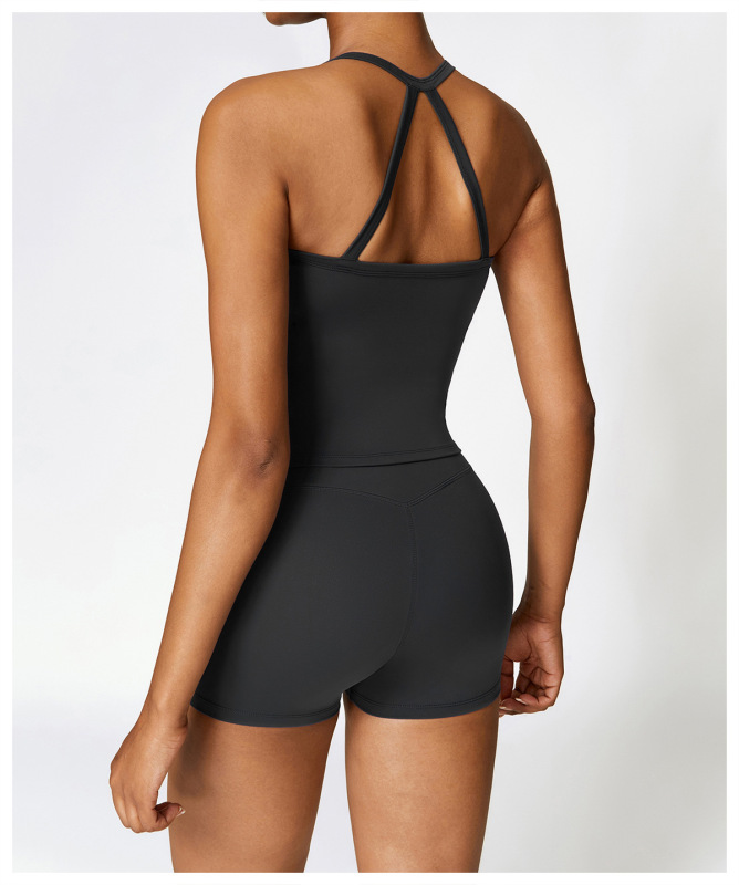 ZC-8519TZ-BX+CK Cross-border sanding beauty back yoga clothing suit