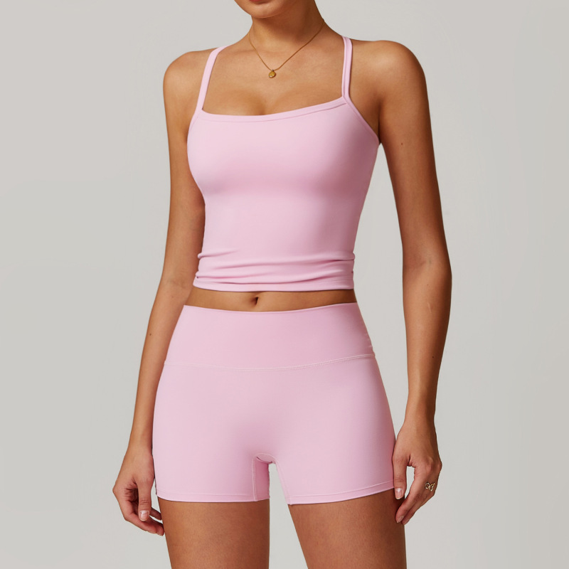 ZC-8519TZ-BX+CK Cross-border sanding beauty back yoga clothing suit