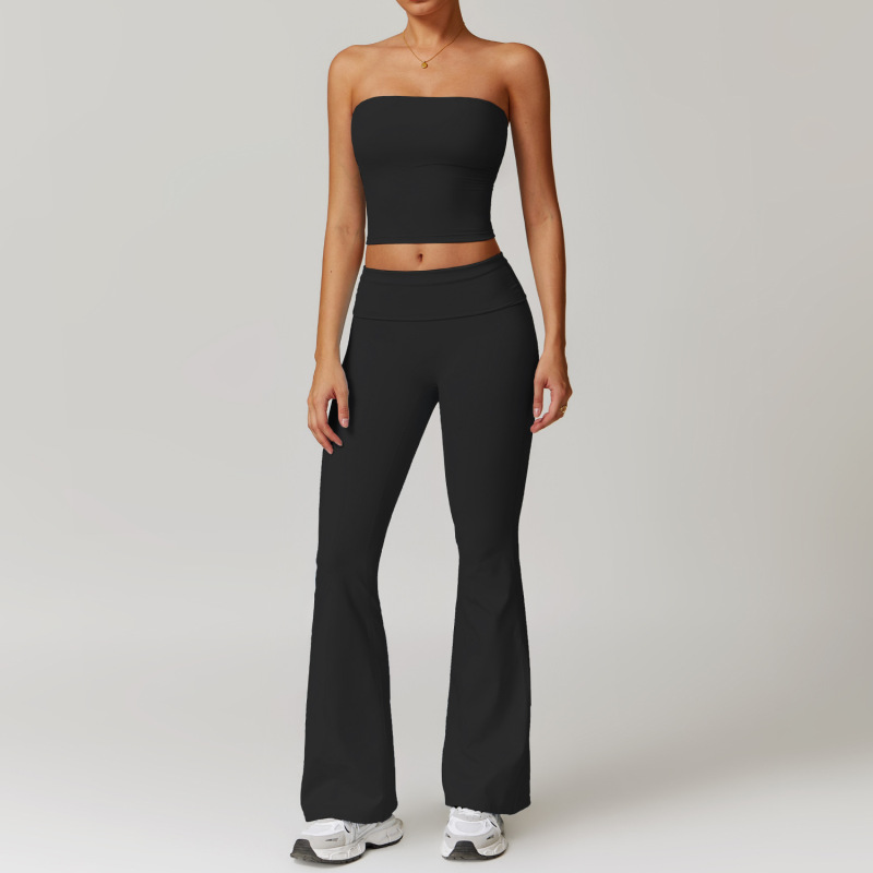 ZC-8519TZ-BX+CK Cross-border sanding beauty back yoga clothing suit