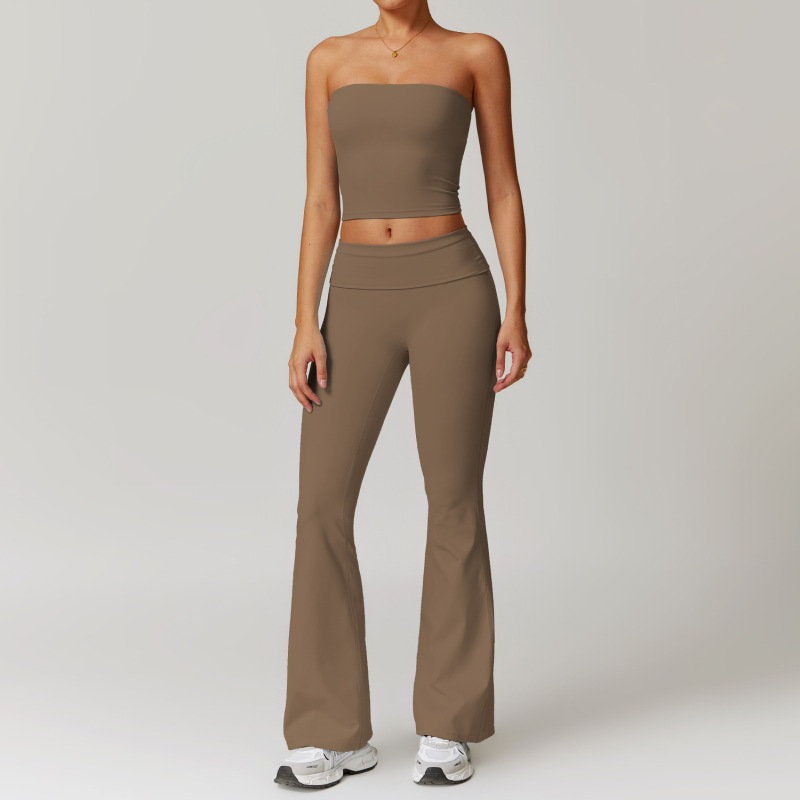ZC-8519TZ-BX+CK Cross-border sanding beauty back yoga clothing suit