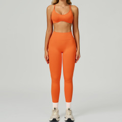9245 bra + 9245 trousers — Hermes Orange