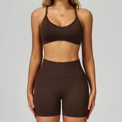 9245 Bra + 9245 Shorts — Jiao Cha Coffee