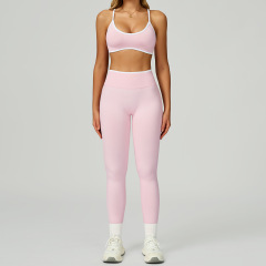 9245 bra + 9245 pants — a clash of white and pink