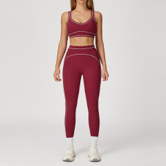 7028 Bra + 7028 Pants - Cherry Red