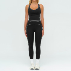 7028 vest + 7028 trousers — sophisticated black