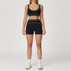 7028 bra + 7028 shorts — sophisticated black