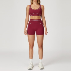 7028 bra + 7028 shorts - Cherry Red